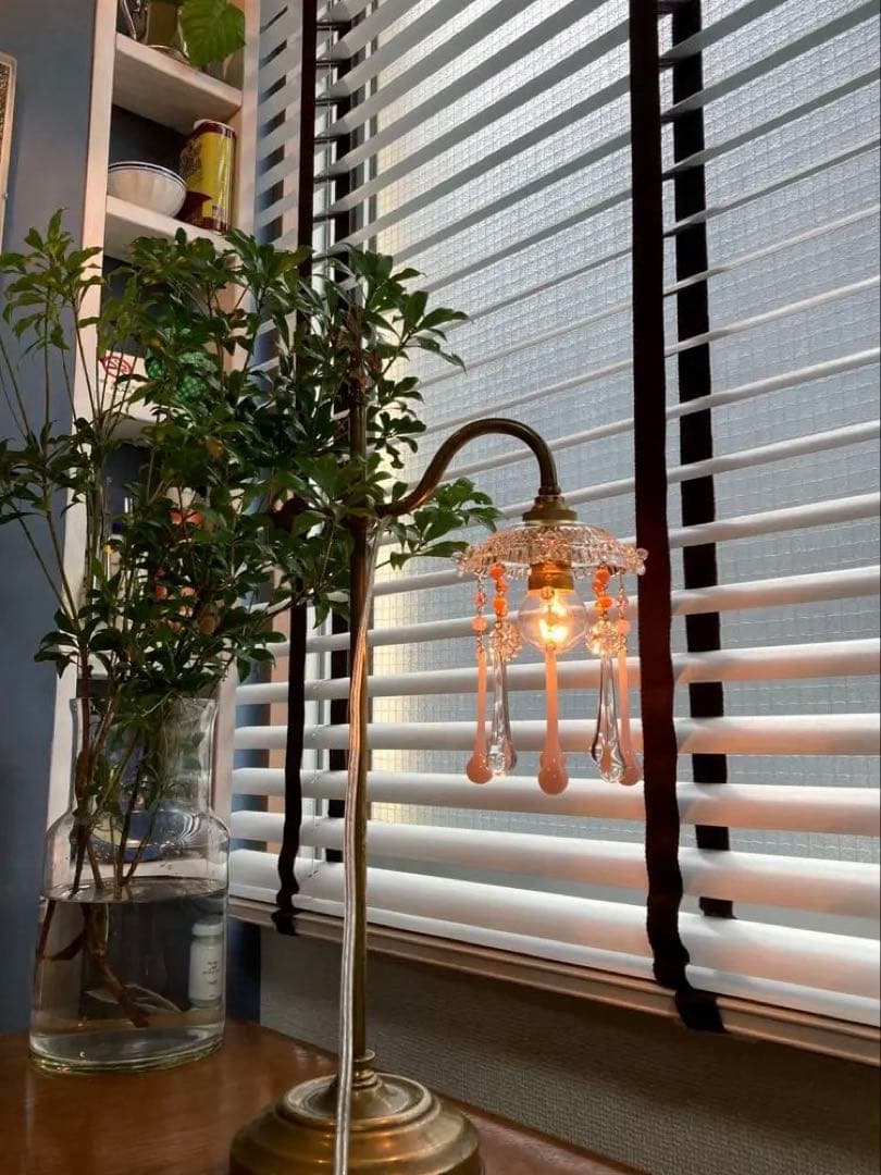 シャンデリア　オパールセント　フランス　アンティーク　1920年