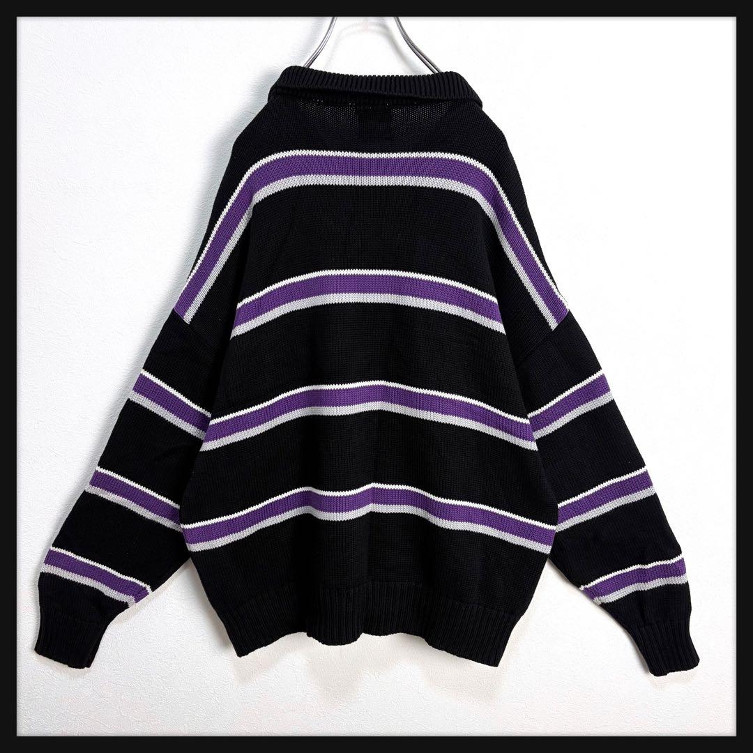 【京都限定カラー】FR2 ワンポイント刺繍ロゴ ニット 襟付き 完売カラー 美品