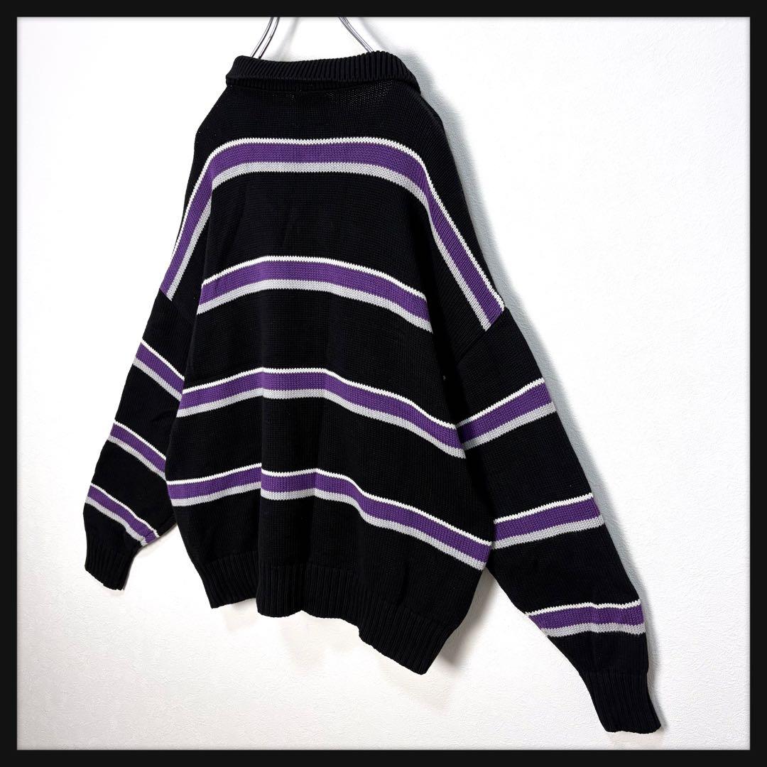 【京都限定カラー】FR2 ワンポイント刺繍ロゴ ニット 襟付き 完売カラー 美品