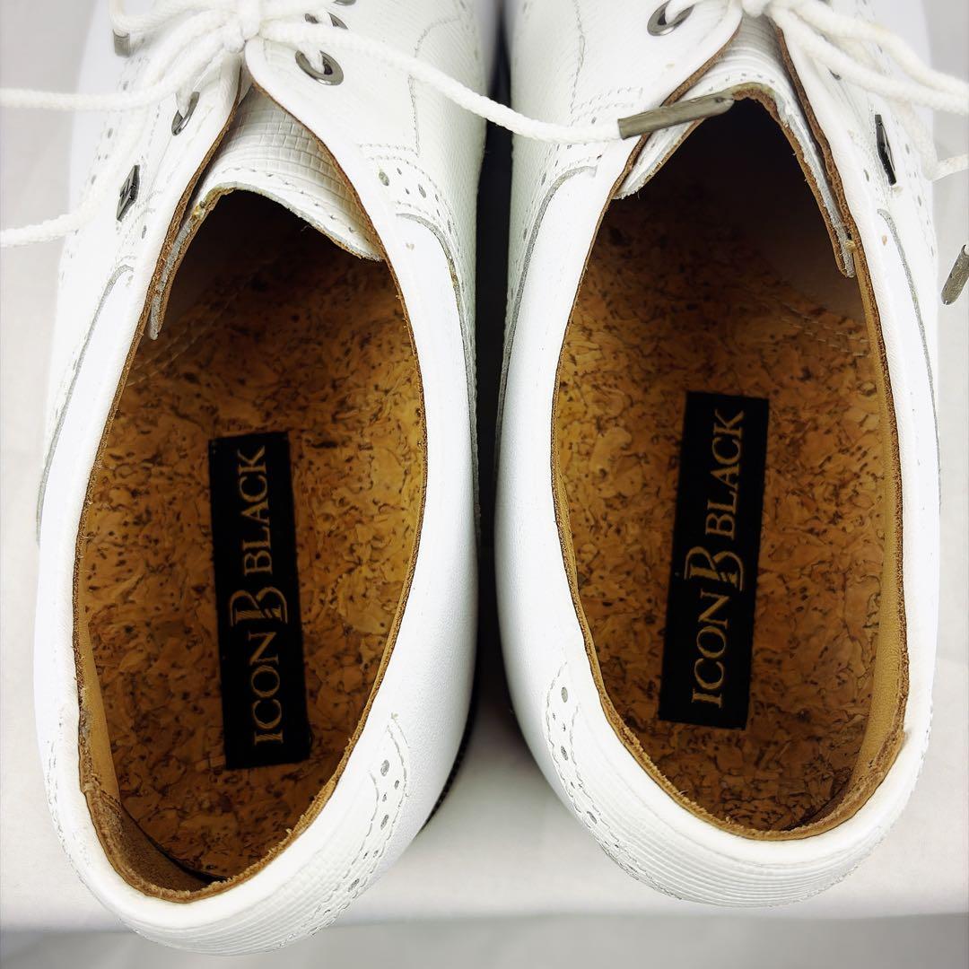 新品　FOOT JOY ICON BLACK ゴルフシューズ　最高級ライン　白