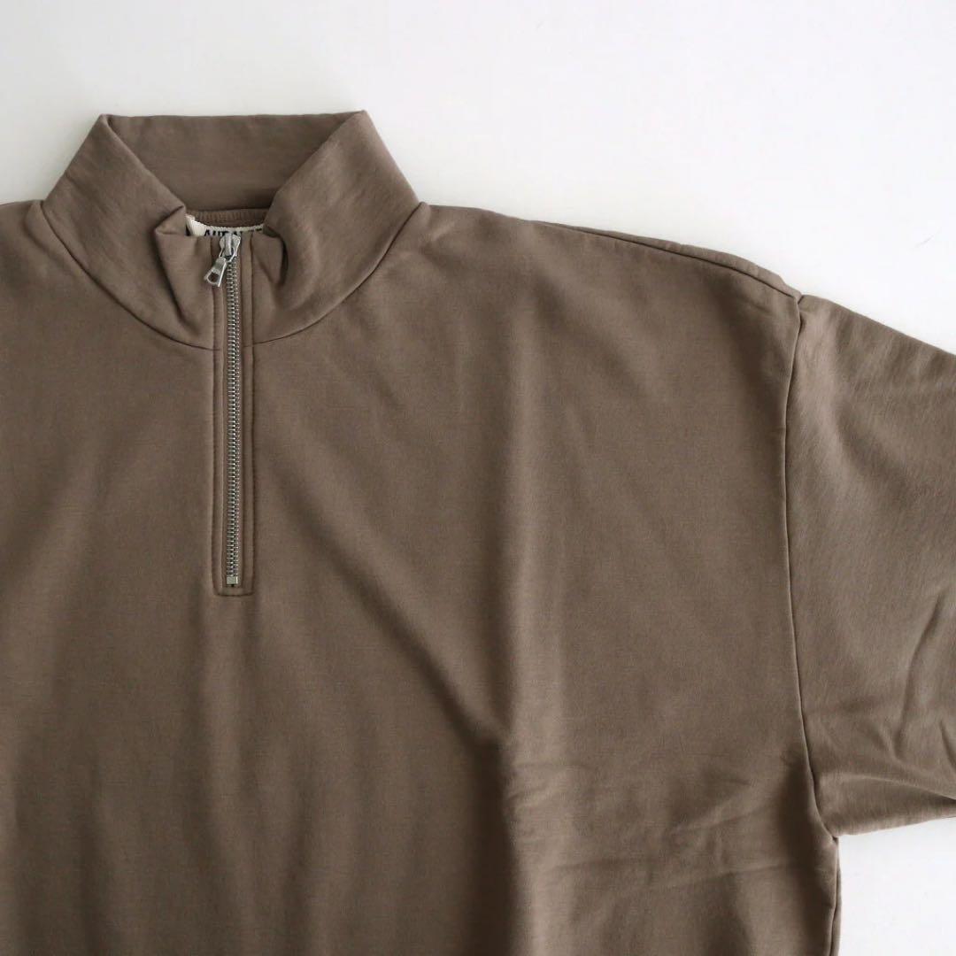トップス ELASTIC HIGH GAUGE SWEAT HALF ZIP 4