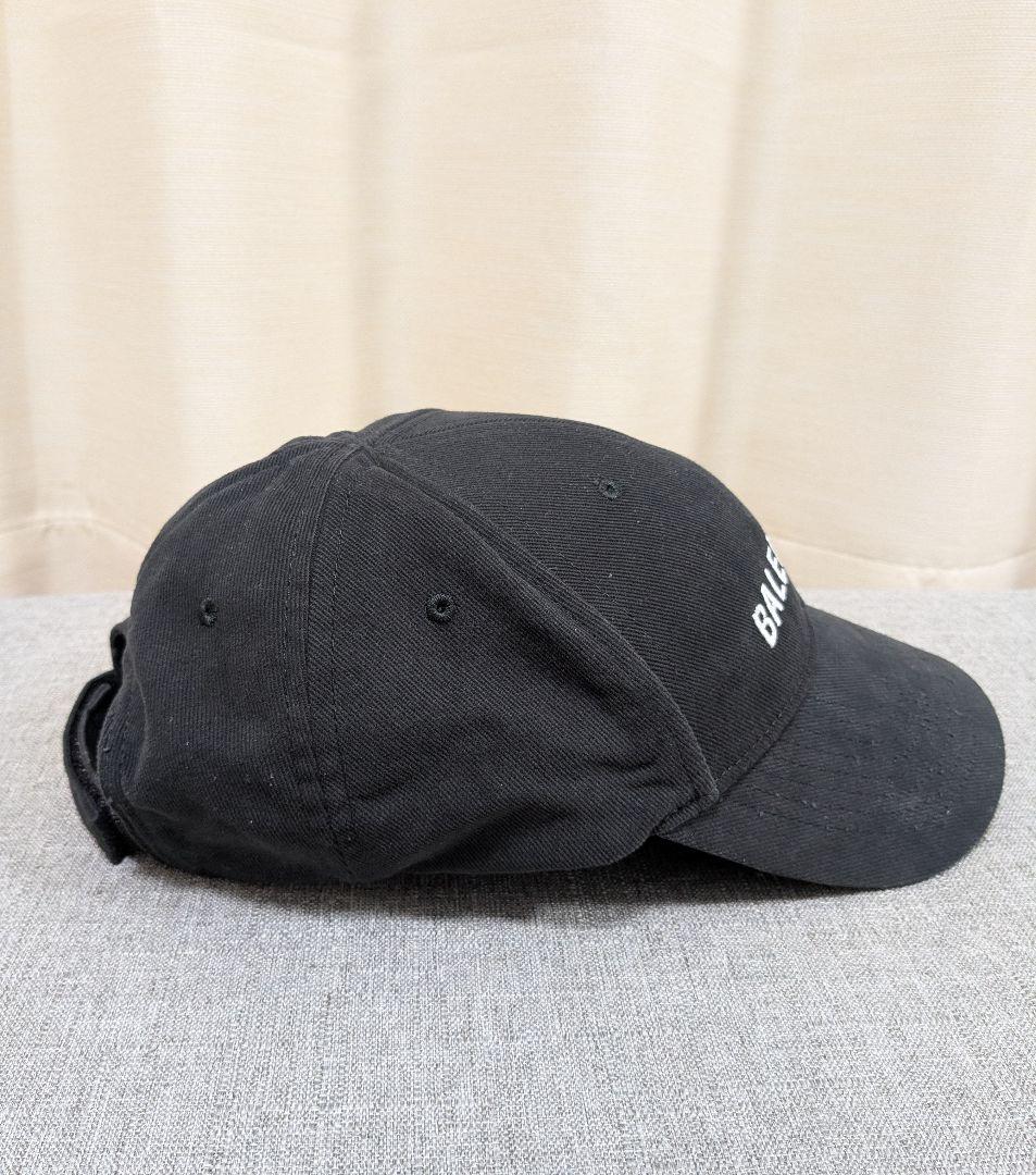 BALENCIAGA バレンシアガ ロゴ ブラック ベースボールキャップ