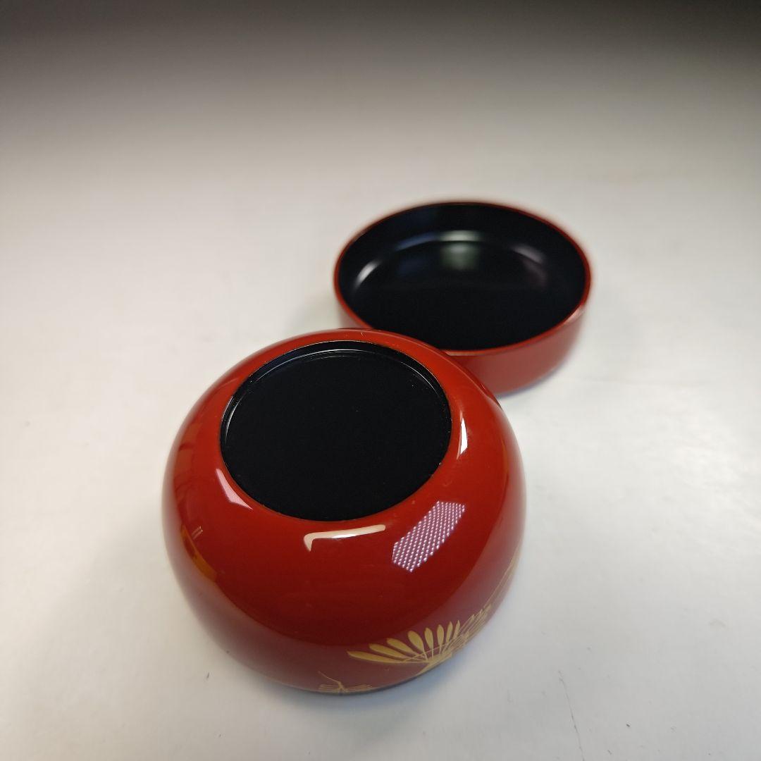 イ780 棗『峯清作』『松喰鶴蒔絵　平棗　共箱』茶入　茶器　茶道具