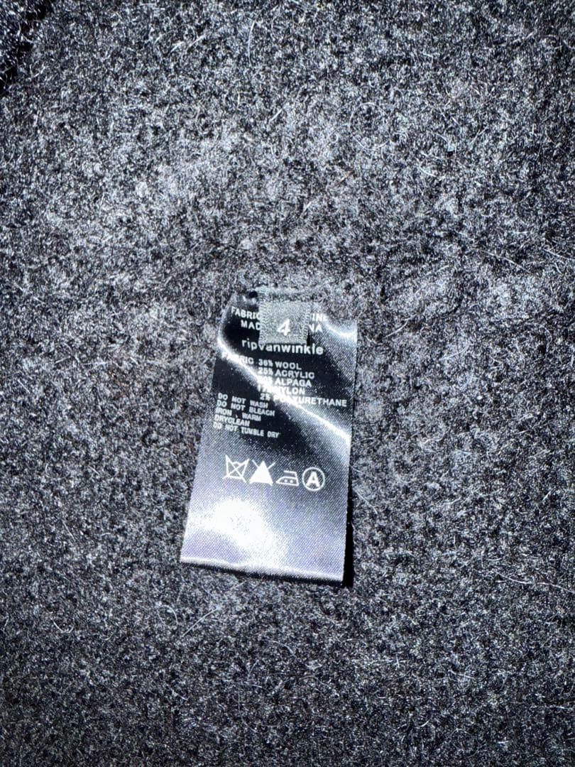ripvanwinkle アルパカ混 ニットフーディー 色違い2点セット
