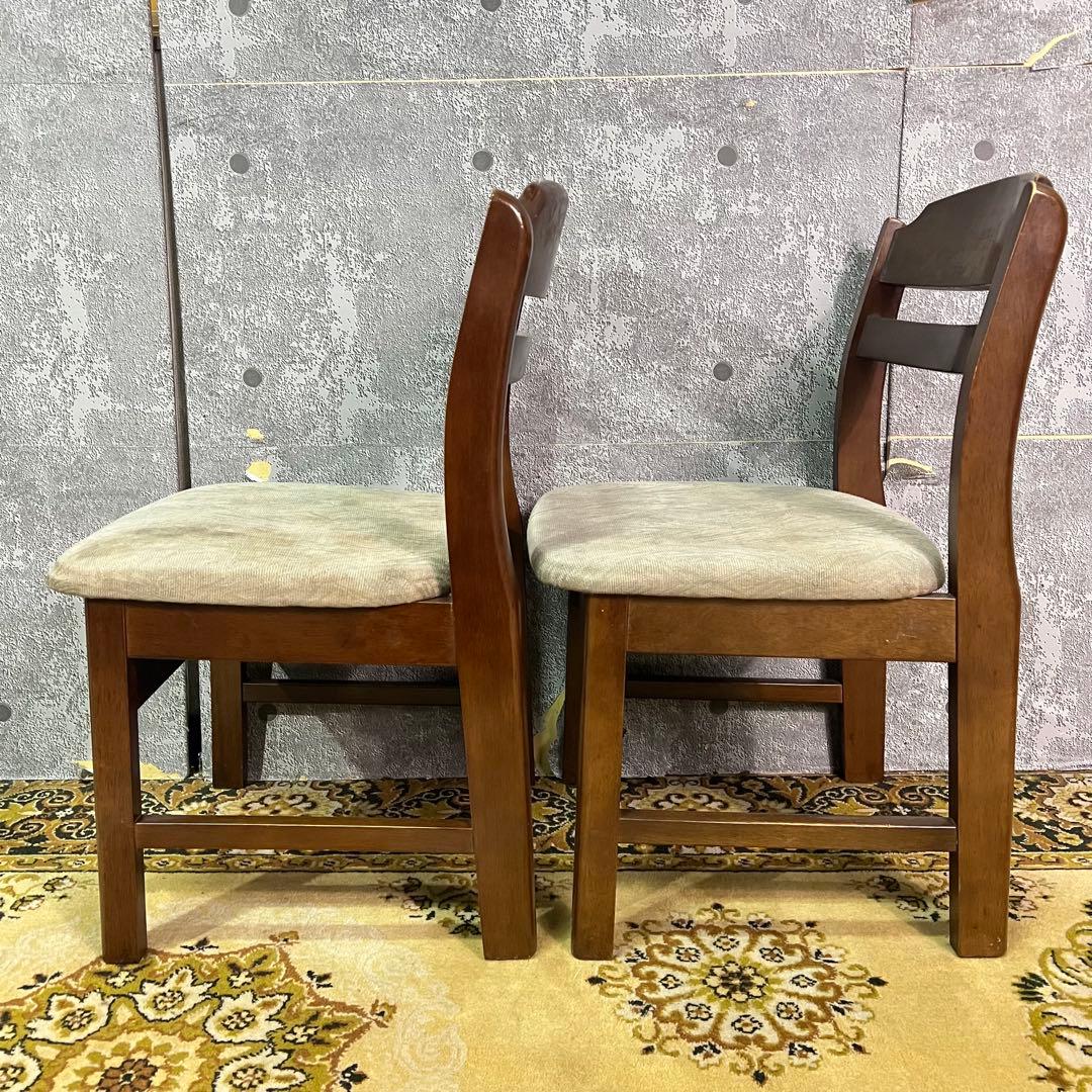 ꧁SEF家具꧂ダイニングチェア4脚セット ファブリック いす イス 椅子 レトロ