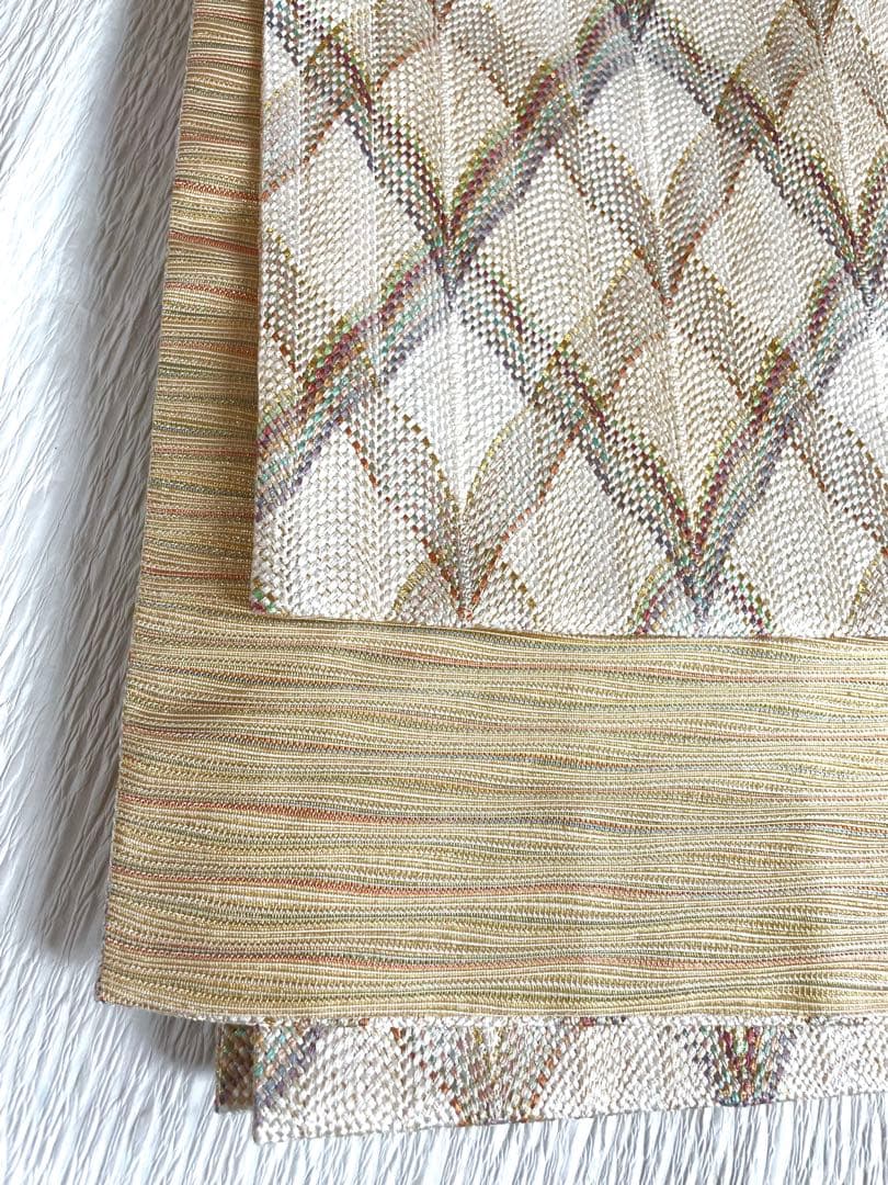 極美品）ひなや工房　組み織　袋帯　正絹