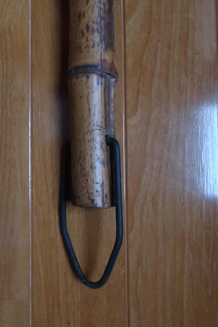 昭和レトロ　囲炉裏の自在鉤　真鍮製　昭和３５年以前