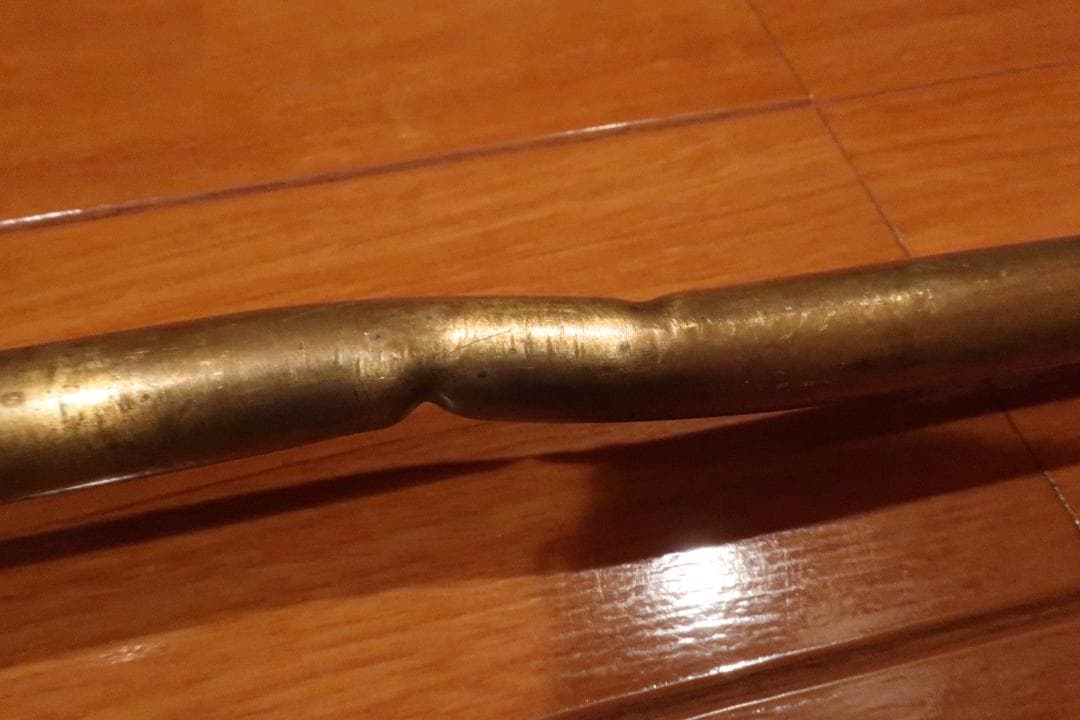 昭和レトロ　囲炉裏の自在鉤　真鍮製　昭和３５年以前