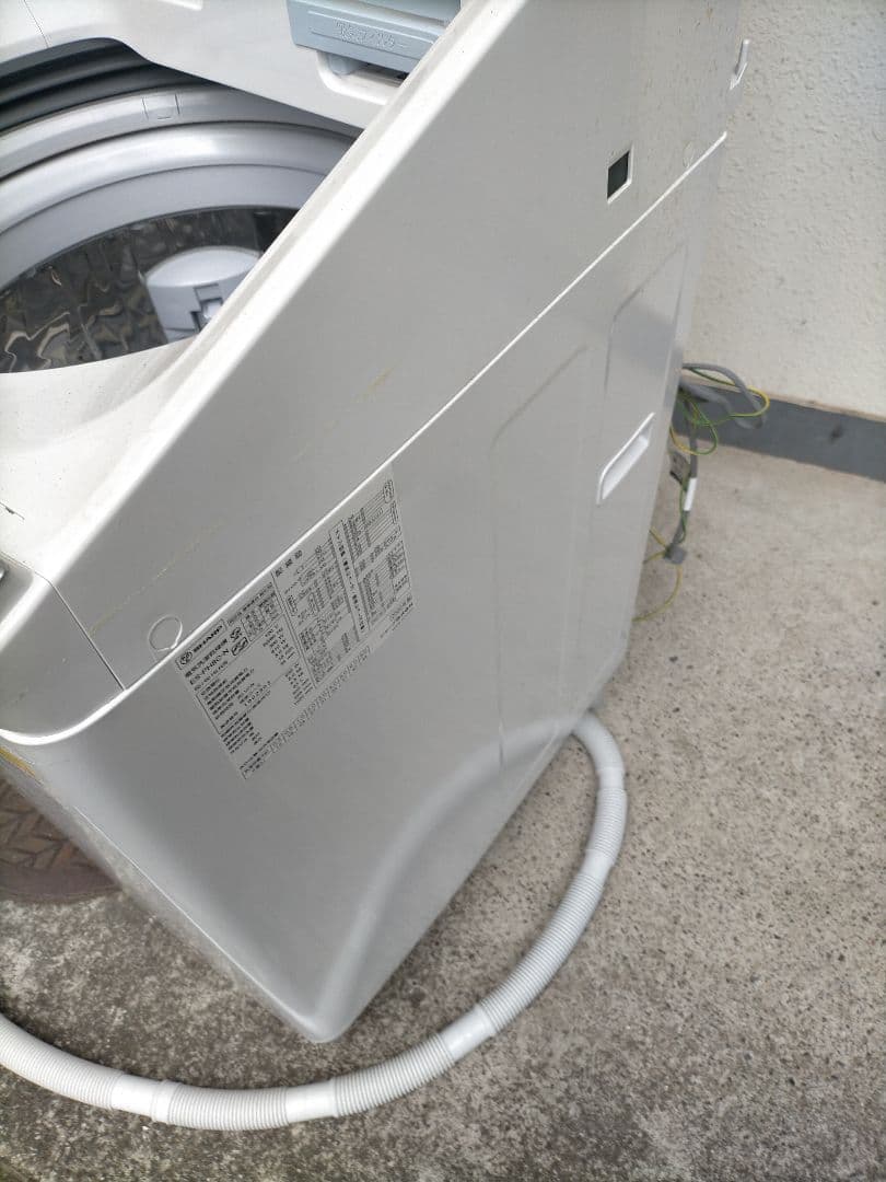 送料無料　SHARP縦型洗濯乾燥機　ES-PH8C-N