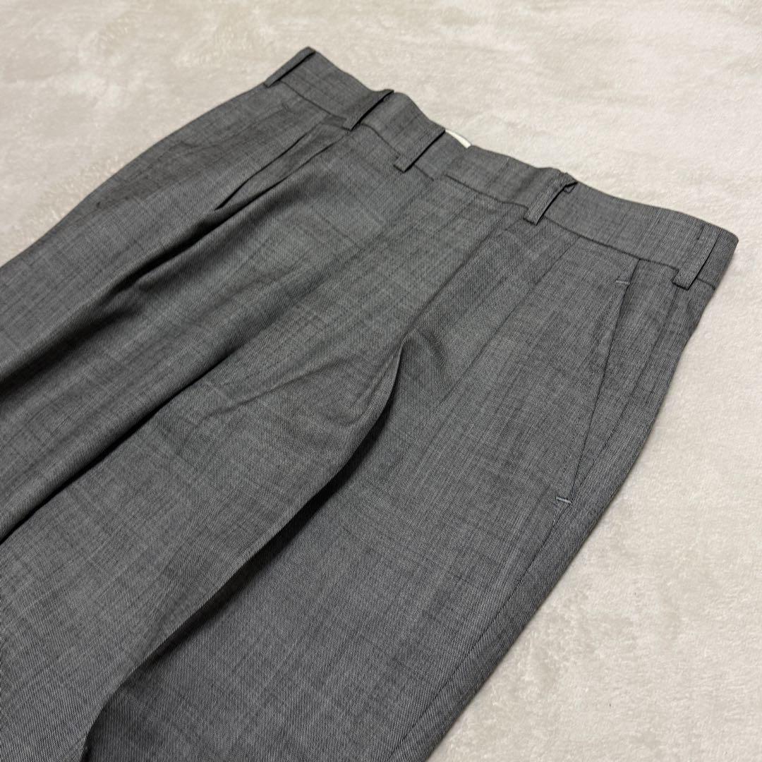 美品　ダンヒル　セットアップスーツ　ダブル　グレー　ロゴボタン　M〜L位