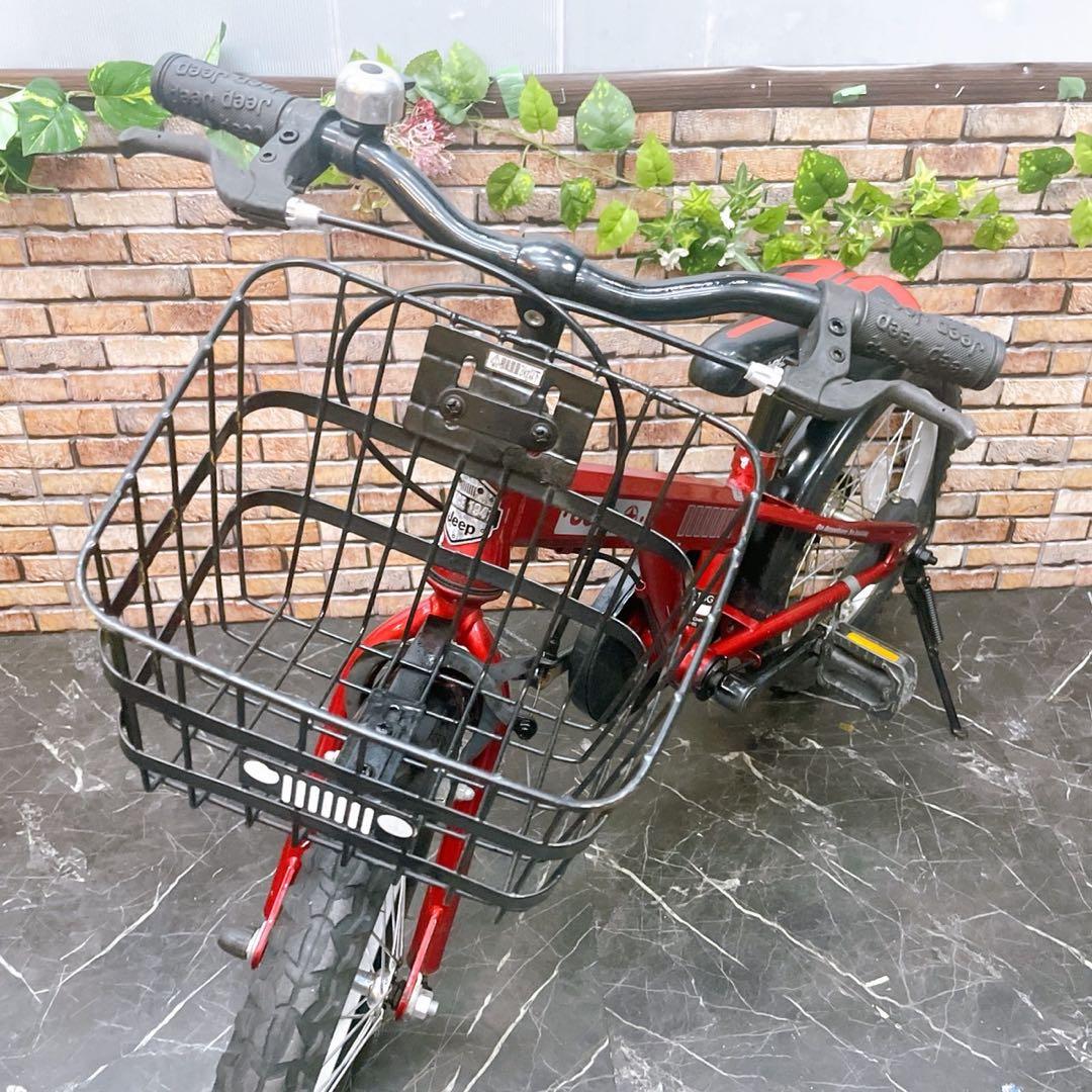 引き取り価格 【54】子供車 Jeep レッド 16インチ シングル