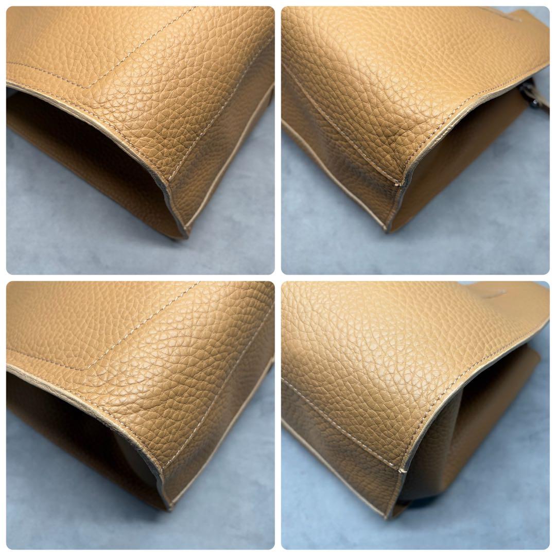 バッグ GIANNI CHIARINI Leather 2WAY Tote Camel