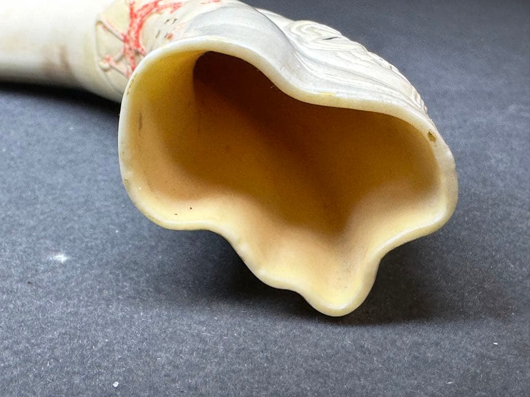 極上　根付　小面と翁面　和装小物　古美術品　 置物　彫刻 細密細工　骨董