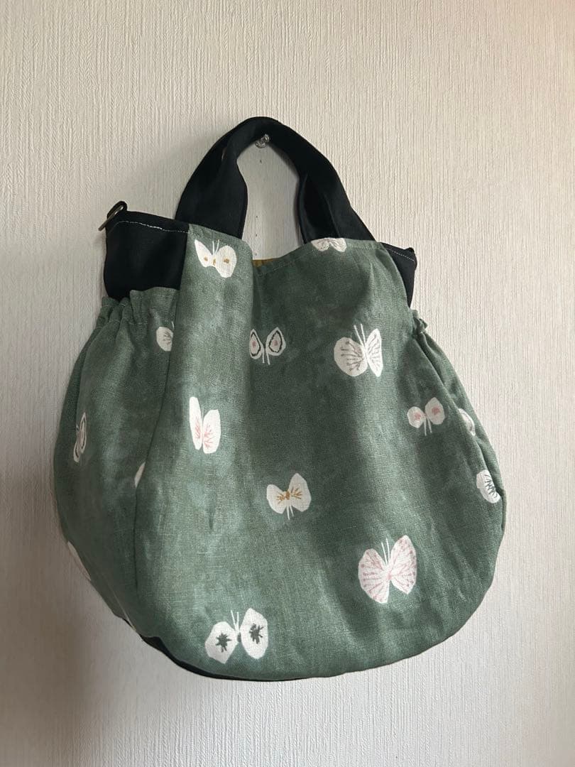 ミナペルホネン＊hanahaneギャザポケバッグ✂️ハンドメイド