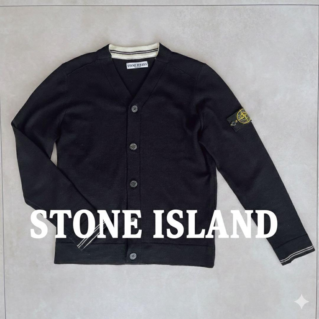 STONE  ウールカーディガン ブラック