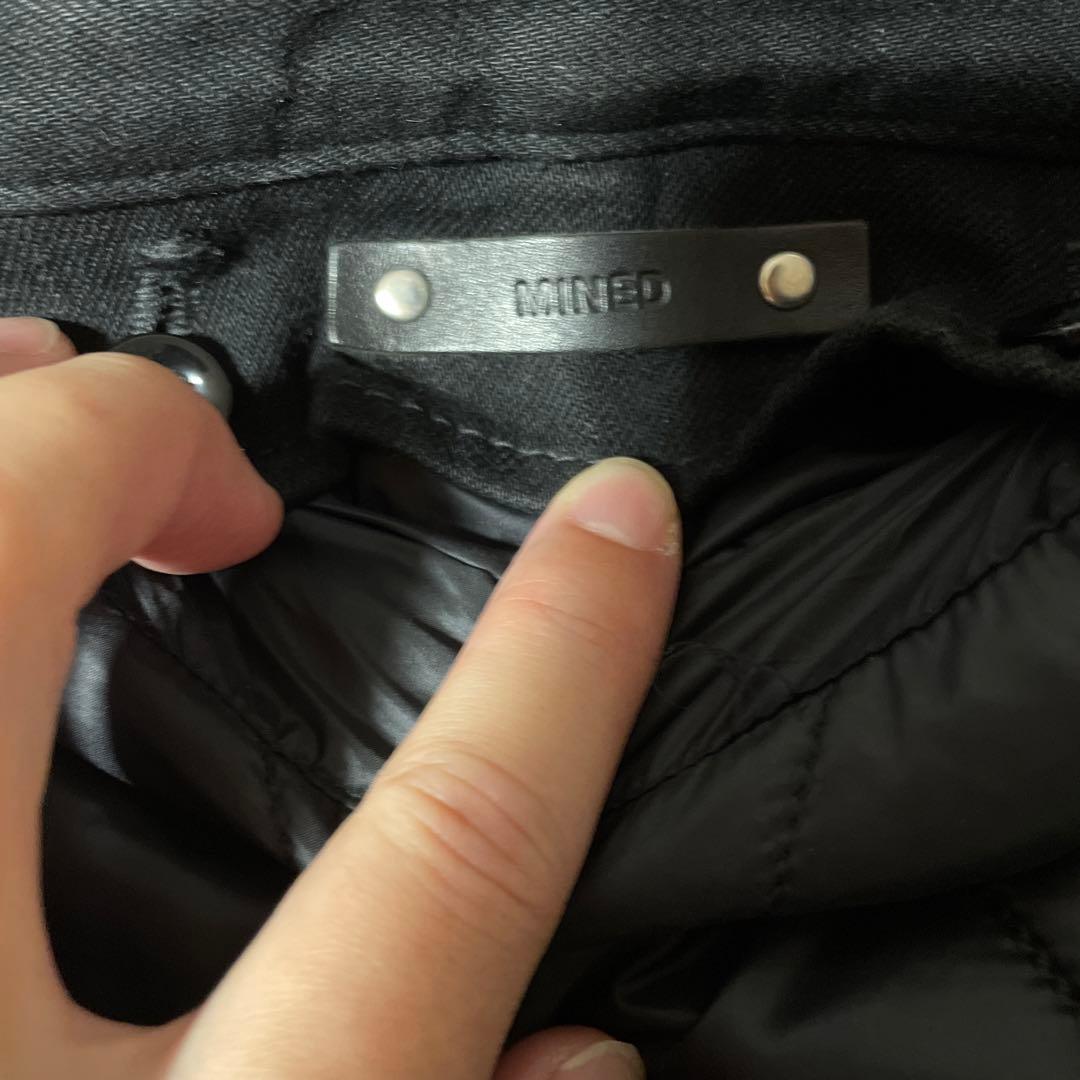 【定価107,800円】デニムキルトライナー付きモッズコート（ブラック）