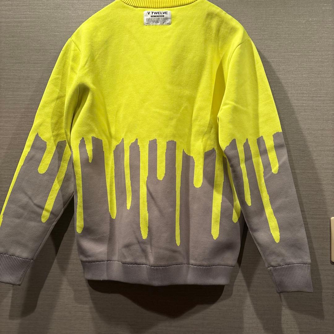 VTWELVE 蛍光イエロー スウェット防寒シャツサイズXXL