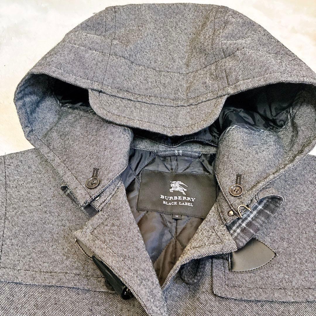 美品　バーバリー　ブラックレーベル　シャドーホース　ダッフルコート
