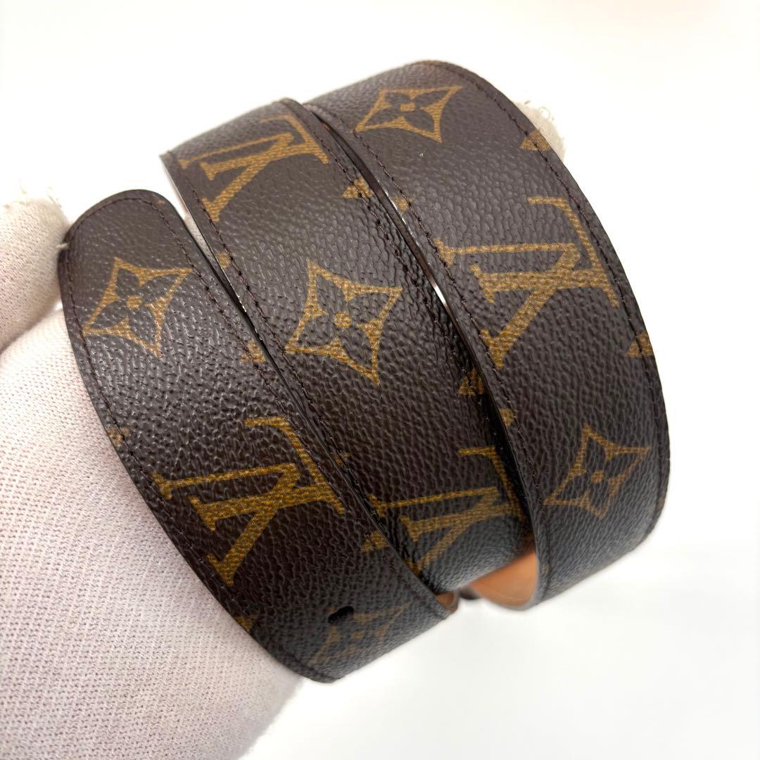 美品 ルイヴィトン ベルト モノグラム サンチュール 3cm×97cm ロゴ