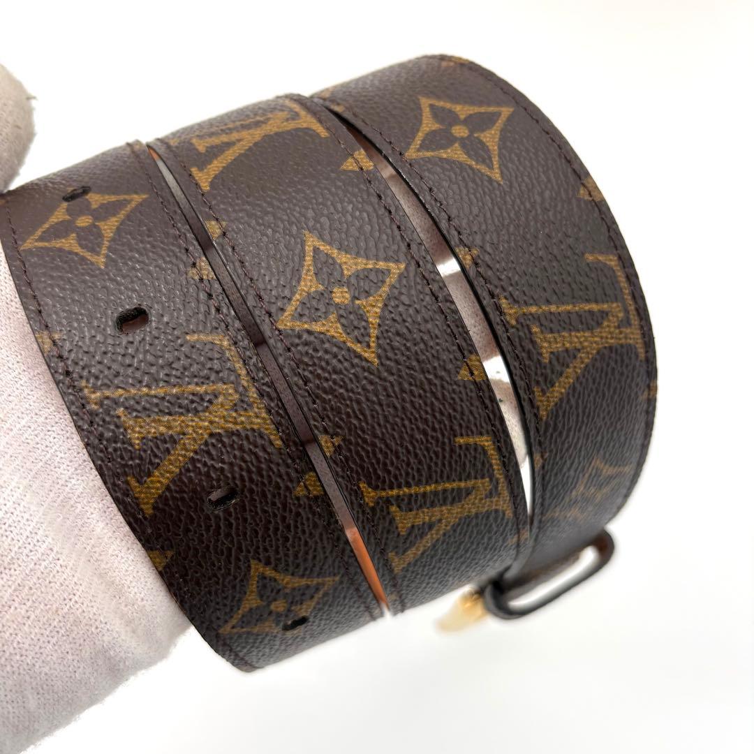 美品 ルイヴィトン ベルト モノグラム サンチュール 3cm×97cm ロゴ