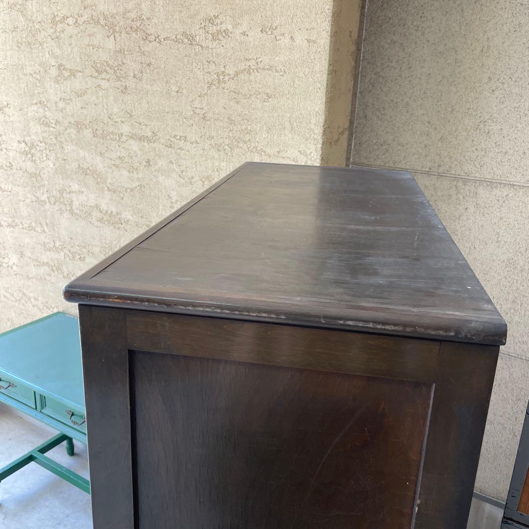 ヴィンテージ 古家具 キャビネット 飾り棚 無垢材 レトロ アンティーク