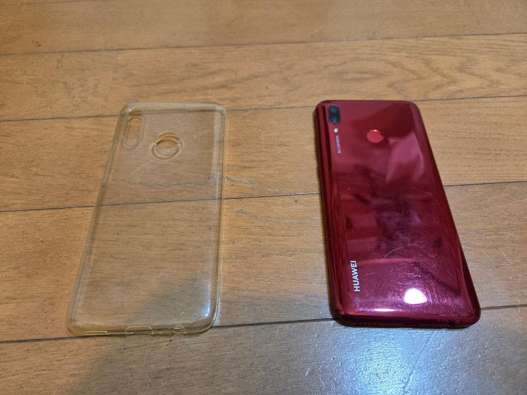 HUAWEI nova lite 3 画面割れ RED ジャンク
