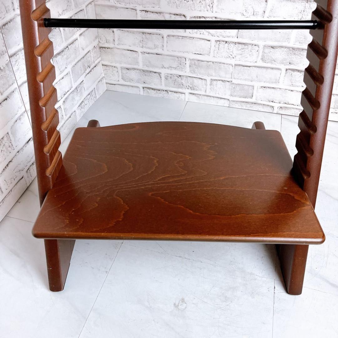 ベビーチェア　 子供椅子 キッズチェア 木製　ブラウン②