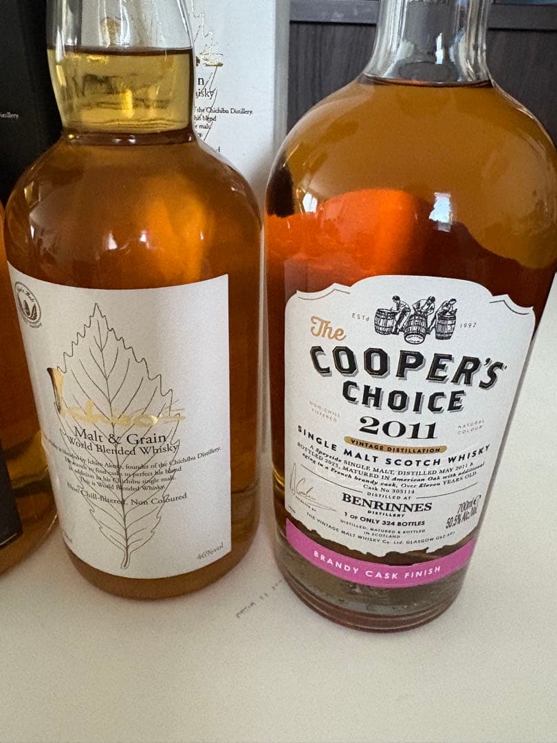 最終値下げ‼️イチローズモルト　白　黒　クーパーズチョイス　ウイスキー　未開封