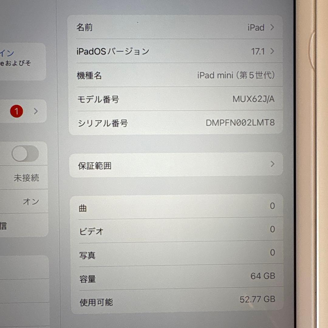 iPad mini5 セルラー 64GB SIMフリー(63)