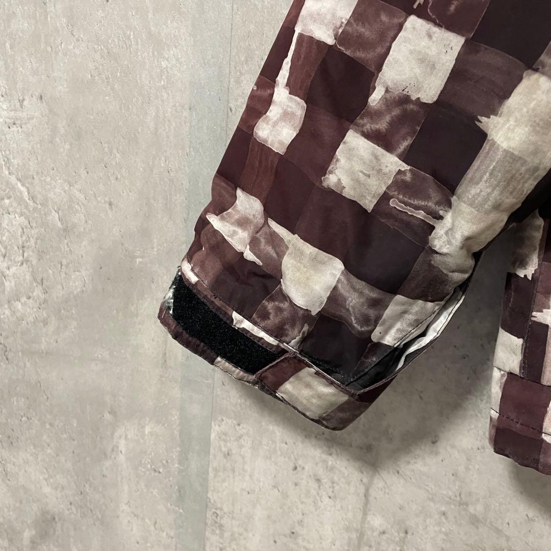 Burtonバートンスキーウェアスノーボードジャケットパーカーフード付チェック柄