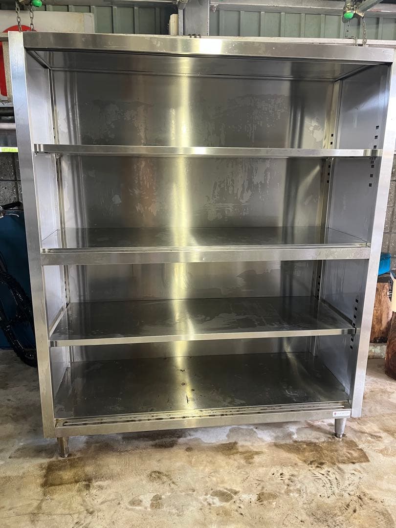 【送料込み】【直接引取り可能】【⚠️注意点有り】SUNWAVEステンレス製食器棚