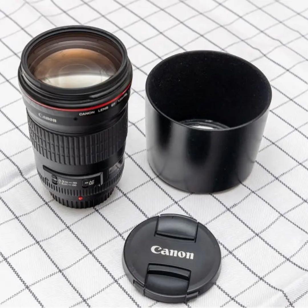 Canon EF135mm f/2L USM 純正フード、フィルター付き