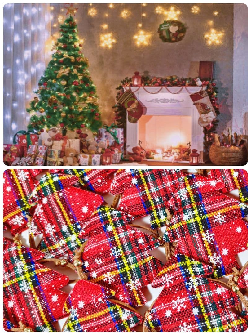 業務用トリミングチョーカー　クリスマスツリー　85個　ペットサロン　雪