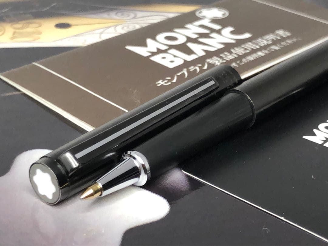 ⭐️モンブラン⭐️黒薔薇鉱プレート⭐️極稀少な価値の高いNo1324⭐️ローラーボール⭐️