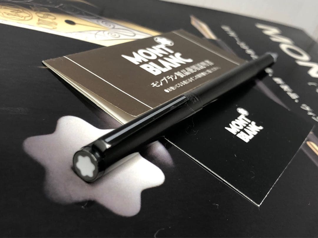 ⭐️モンブラン⭐️黒薔薇鉱プレート⭐️極稀少な価値の高いNo1324⭐️ローラーボール⭐️