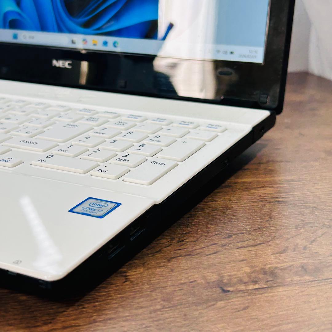美品★NECノートパソコン★corei7/16GB★SSD512GB★Win11
