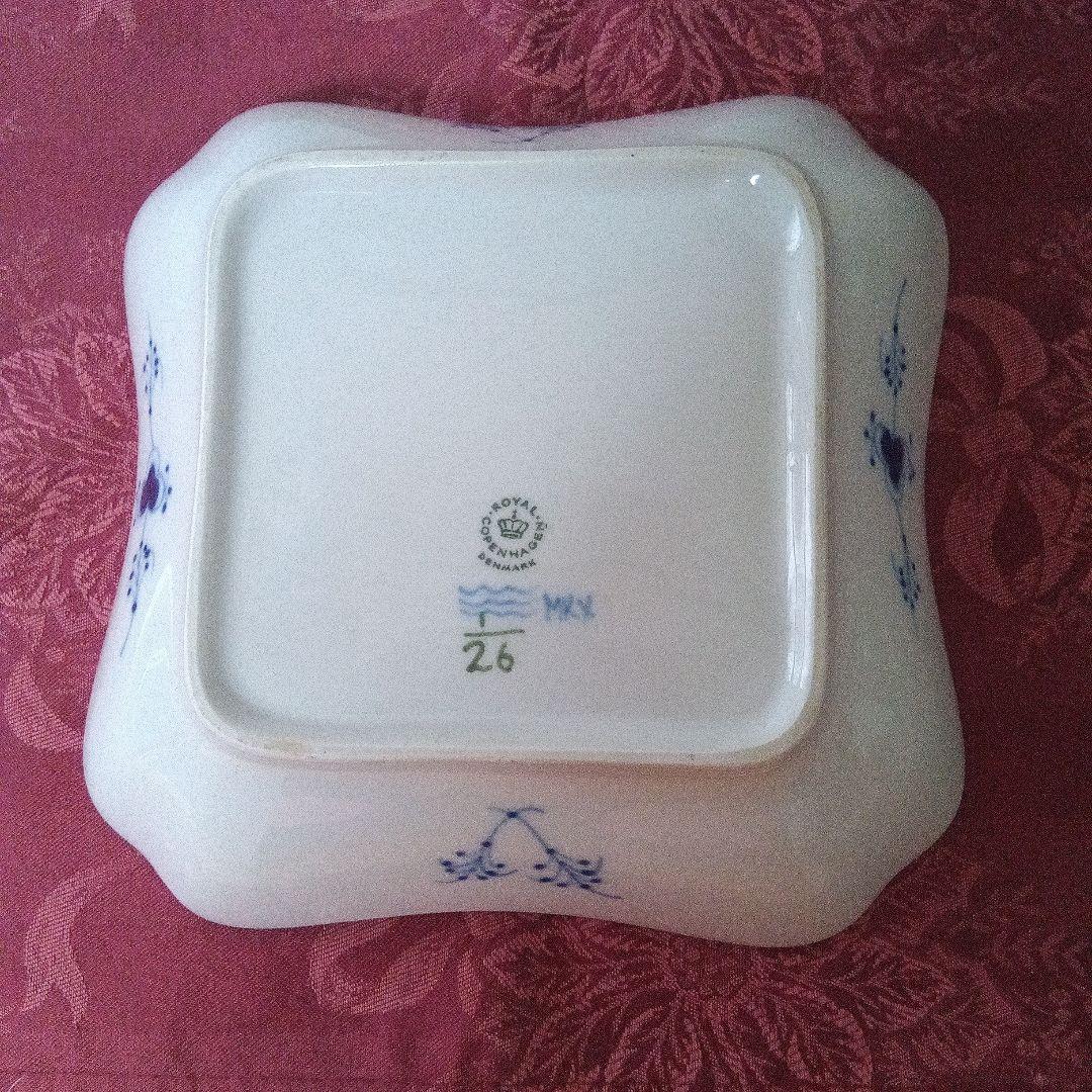 ロイヤルコペンハーゲン 　 ブルーフルーテッド菓子器 共箱付き　未使用