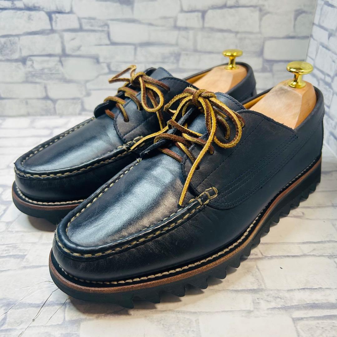 極美品 YUKETEN ユケテン シャークソール Uチップ NVY 26cm