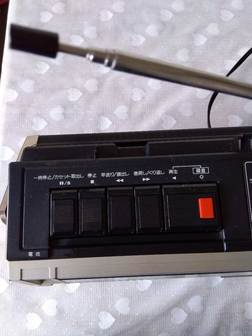 昭和レトロ◆National FM-AMラジオカセット RX-1550◆