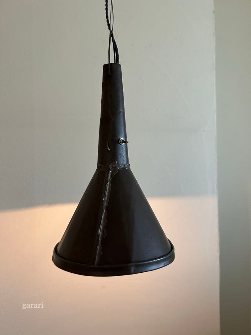 ワイヤーレール照明　古道具照明長さ調整　ワイヤーフック照明 ペンダントライト