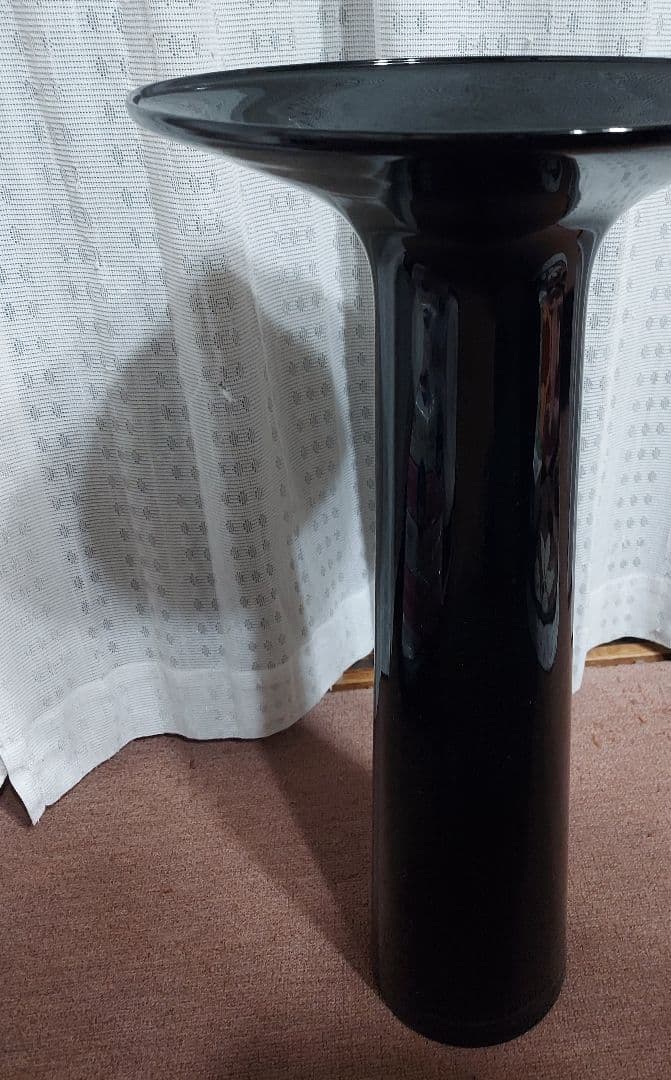 花瓶　オブジェ　ブラックガラス　インテリア