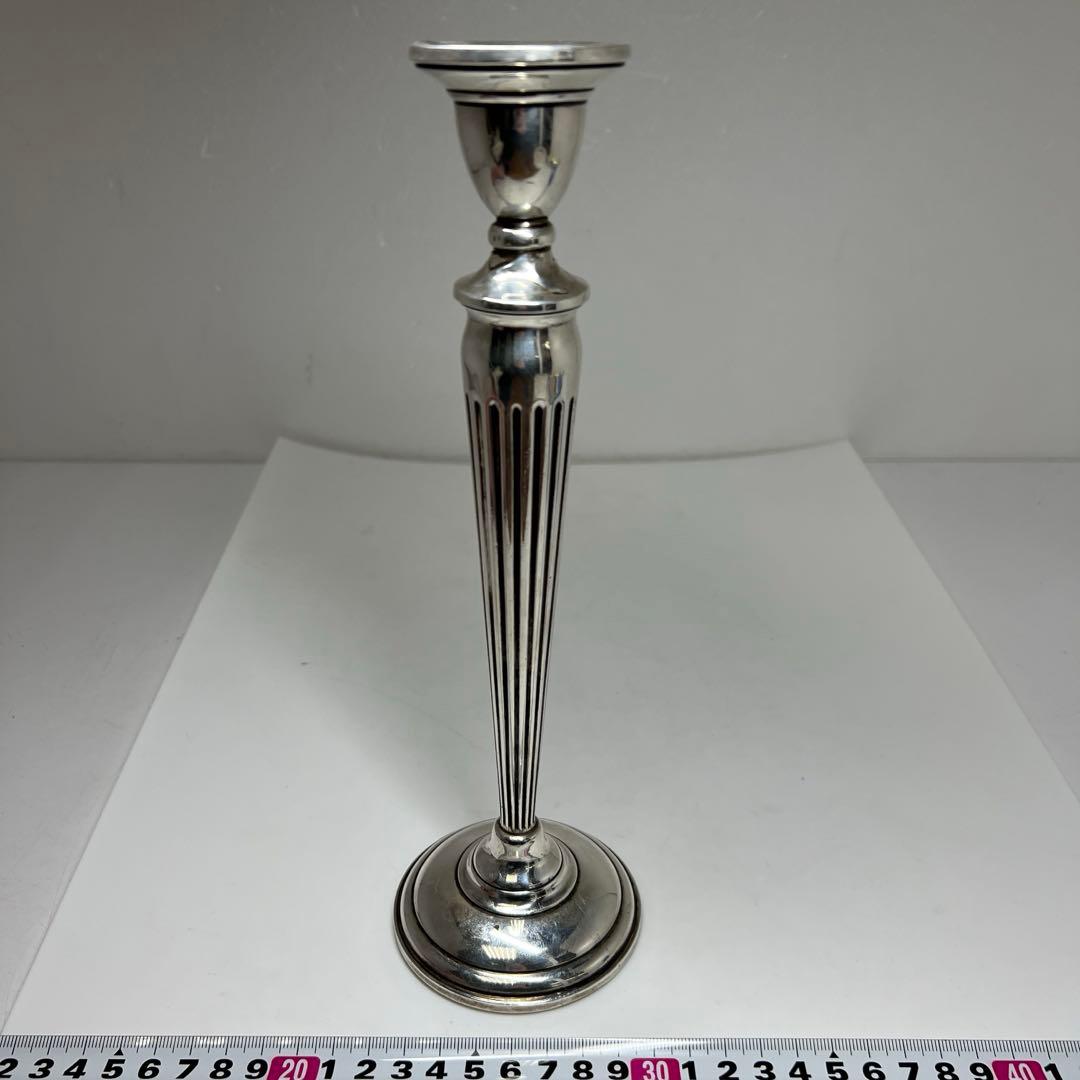 Sterling刻印　銀製燭台　389g 高さ26.2㎝　東な8-0201☆2F