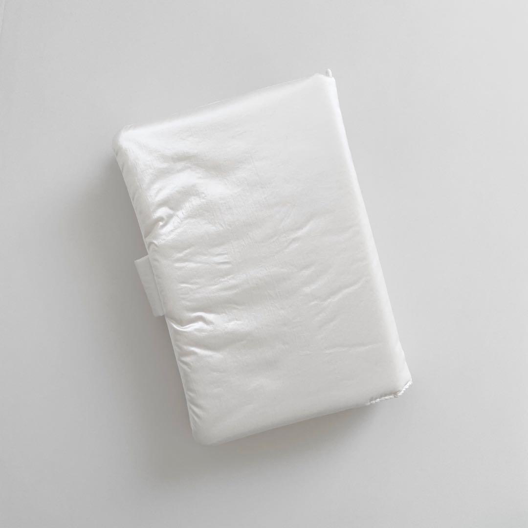 早い者勝ち　韓国　バインダー　カバー　貯金　リフィル　シンプル　メタル　ホワイト