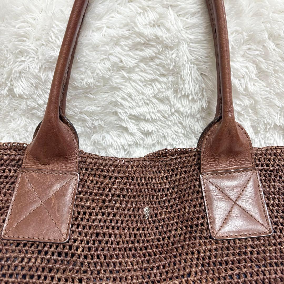 ヘレンカミンスキー ラフィア　トートバッグ　レザー VIENNA