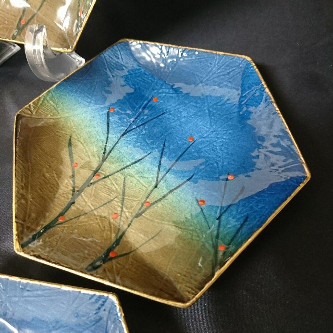 未使用 有田焼 六角銘々皿5枚　お祝い