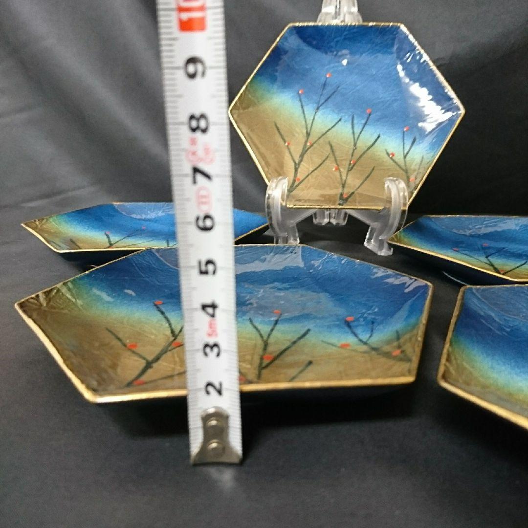 未使用 有田焼 六角銘々皿5枚　お祝い