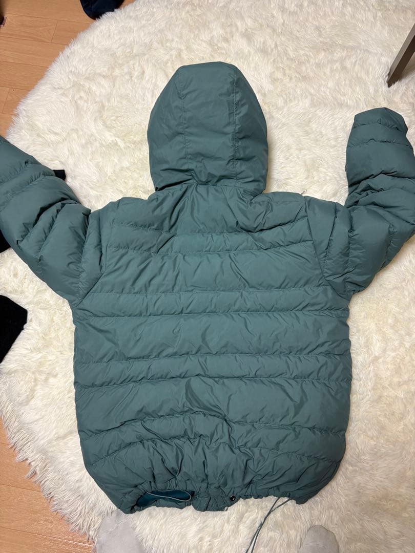 Columbia フード付きダウンジャケット グレー