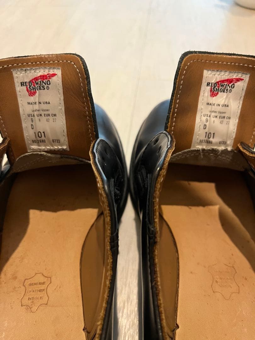 Red Wing Shoes ブラック レースアップシューズ 10 (US)