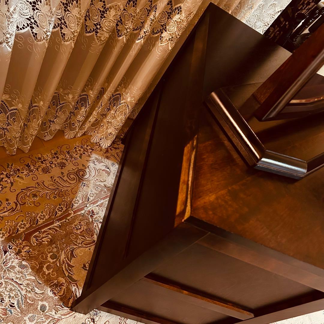 9月14日迄の出品　北海道民芸家具 ドレッサー 鏡台 アンティーク チェスト