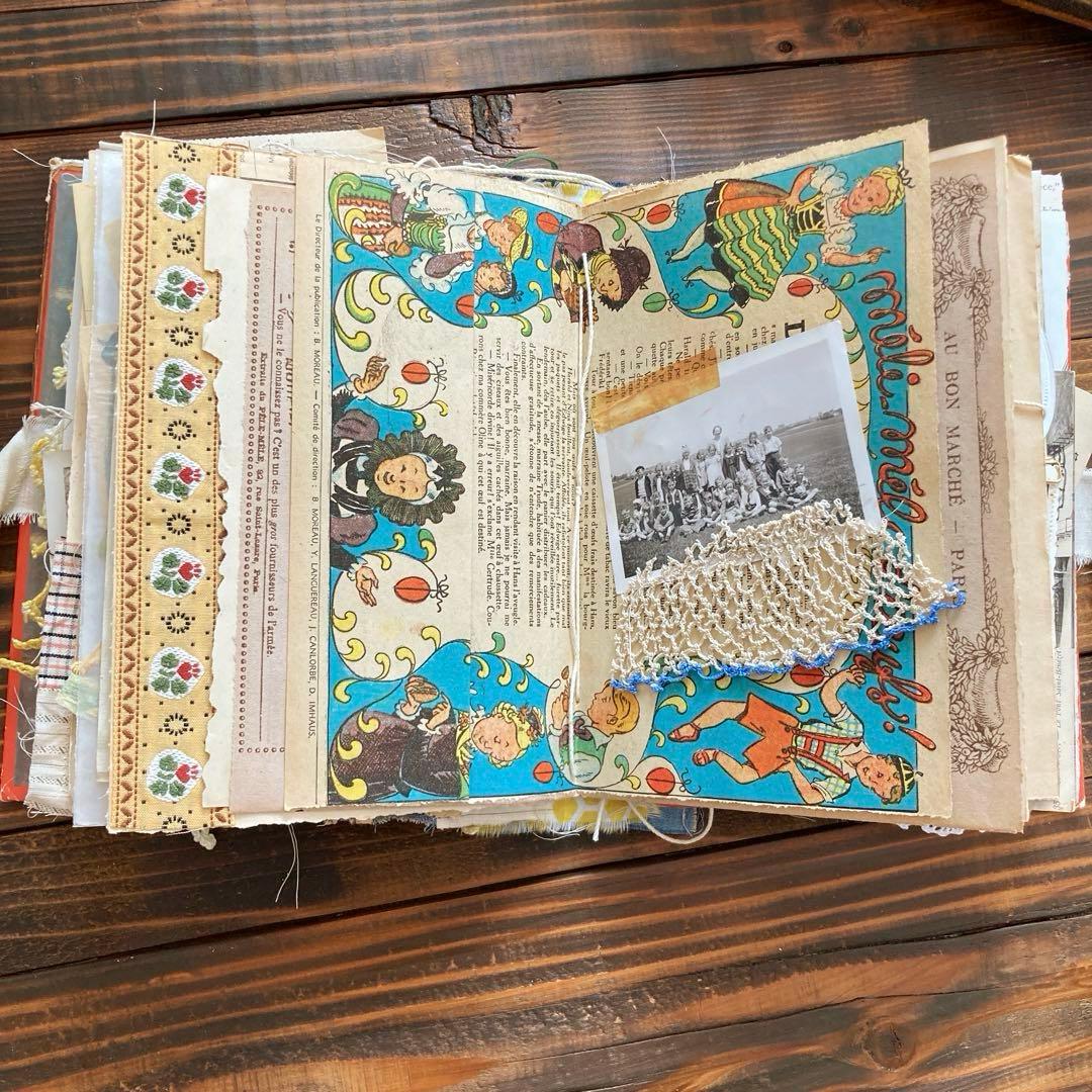 junk journal ジャンクジャーナル雑記帳　平袋付き